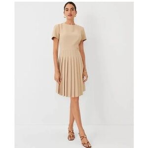 Ann Taylor Beige Midi Dress